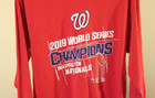 Washington Nationals Mlb Red 2019 World Series Champions Large Long Sleeve Shirt