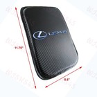 Set For Lexus Racing Car Center Armrest Cushion Mat Pad Cover   Black Keychain