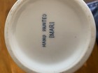 Vintage Chinese Hand Painted Blue And White Porcelain Vase