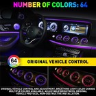8x Air Vents Ambient Light Ac Vent For Mercedes E-lass E400 E450 E350 E300  E63s