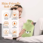 Large Pvc Rubber Hot Water Bottle Bag Warm Relaxing Heat   Cold Therapy 2 Liter