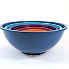 Set 6 Rainbow Colors Melamine Oggi Bowls Nesting Mixing Kitchen Prep Serving Wow