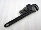 Vintage Ridgid 6  Steel Pipe Wrench Early Design Black Finish Usa