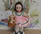 Madame Alexander Kins Vintage 1956 Doll W flower Basket Adorable