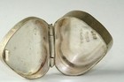 Vintage 1980 s Mexican Sterling Silver Hinged Heart Pill Box