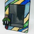 Vintage Warner Brothers 1996 Stained Glass Photo Frame Marvin The Martian 