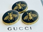 Gucci  Buttons  Metal 17 Mm 0 6 Inch  Metal   Bees Black