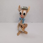 Vintage Dakin Dream Pets Japan Kangaroo   Baby Joey Hard Plush Stuffed Animal