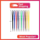 Bird Fiy Blue Lanyards 100pcs Nylon Bulk Lanyard For Id Badges badge Lanyards Sw