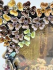 Floral Spring Time Picture Frame Hand Made Enamel Swarovski Crystals 3 5x5    Ciel