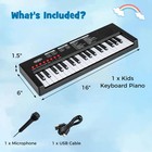 Kids Piano Keyboard W 8 Rhythms 8 Tones 22 Demos For 3  Years Old Boys   Girls