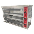 Commercial Natural Gas Chicken Rotisserie Machine 3-roller Chicken Roaster Oven