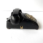 Black Rotary Dial Desk Telephone Bell System Western Electric Movie Prop Art Vtg