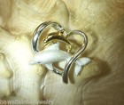 20mm Yellow Gold Plated 925 Silver Hawaiian Mother Baby Dolphin Heart Pendant  3