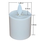 Luminara Flameless Moving Flame Tea Light Rechargeable Plastic Led Candle remote