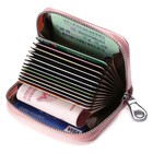 Womens Rfid Zipper Genuine Leather Wallet Credit Card Holder Pocket Purse Clutch