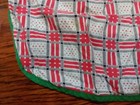 Vintage Apron Red Plaid Adult Size