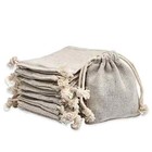 20 Pack Canvas Drawstring Bag Cotton Pouch Gift Sachet Bags  Approx 4x5 