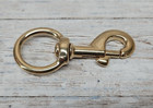 3 1 2  Solid Brass Snap clasp With 1  Round Swivel Eye  Lead Rope  Reins 1 Pack