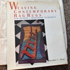 5 Pc Lot Of Weaving Books  Foot Loom  Hand Weave  Rugs  Instructions 1970s-90s