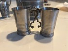 13 Pcs Vintage Sks Zinn 95  Pewter Cups   Pitcher  Etc  Germany Collection