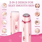 Bikini Trimmer For Women  2 In 1 Electric Razors For Women  Dermave Bikini Shave