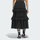 Adidas Originals Ott Ruffle Long Skirt Kq6505     Women   s Black Maxi Skirt