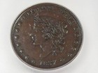 Au 1837 Htt Hard Times Token Not One Cent Icg Au50 Details  cleaned  Ht 51    48