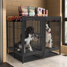 Xxl Large Heavy Duty Dog Crate Pet Dog Cage W Tray   Removable Metal Divider