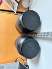 Qty 2 Black Plastic Jars W  Screw On Lids 128 Oz Wide Mouth Storage Diy Crafts