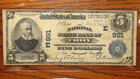 1902 Five Dollar Db Charter 991 Troy N y  National Bank Note  5 00 Bill 