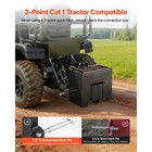 Uimoso Ballast Box 3 Point Hitch Category 1 Tractor 3 2ft   Capacity 800lb Black