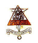 Grand Bethel Of Ca Grand Representative   Cloisonne Pin   1    Gold Tone   Nos