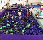 Isellfoam Gymnastics Foam Pit Cubes blocks 4  Inch   Charcoal  1000 Piece