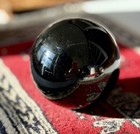 Black Obsidian Ball Seance 14   around Antique Strega Aunt Elza Witch Heirloom