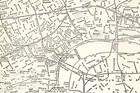 1937 Vintage London Street Map Black   White City Map Of London England 9739
