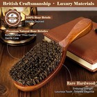 Boar Bristle Hair Brush Since 1965 British Craftsmanship  Handmade Natural Woode