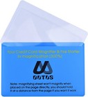 4 Pack Wallet Magnifier Card Plastic Pocket Credit Size Blue