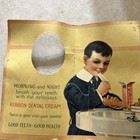 Colgate Toothpaste 1915 Mechanical Trade Card Boy Brushing Teeth