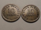 1922 1923 Angola Cu-ni 10 Centavos Km 63 Mintage 1922-340 000 1923-2 960 000