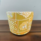 Vintage 70 s Portable Child Booster Seat Toddlers Gold Yellow Animals Vinyl Mcm