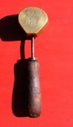 Vintage 2 Pc Millinery Flower Single Rose Petal Leaf Tool Mold Brass Antique  40