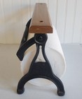 Vintage Cast Iron Wooden Paper Towel Holder By Yield House