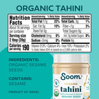 Foods Organic Tahini 16oz  1 Pack    Roasted   Ground Sesame Seed Paste   Creamy