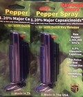 2 Ultra Hot Blu Molded Case 1 2oz Keychain Police Pepper Spray Defense Security 