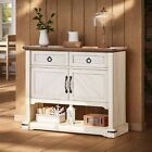 Sideboard Buffet Storage Cabinet Kitchen With 2 Drawer Shelf Coffee Bar Entryway