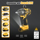 Compatible Dewalt 20v Max Battery 1 2 In  Cordless Impact Wrench  tool Only