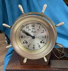 Chelsea  boston  Nautical Ships Wheel  Ships Bell Mechanical Clock   Barometer 