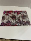 Vera Bradley Soft Fringe Scarf Vintage Rosewood Pattern Pink Brown Black Nwt