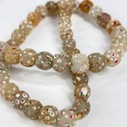 Venetian Skunk White Clear Trade Beads
